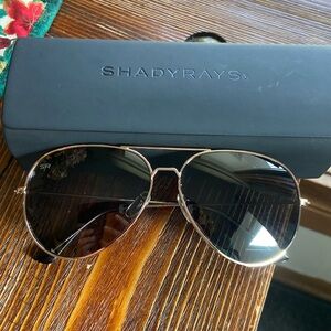 LIKE NEW Shady Rays aviator polarized sunglasses
